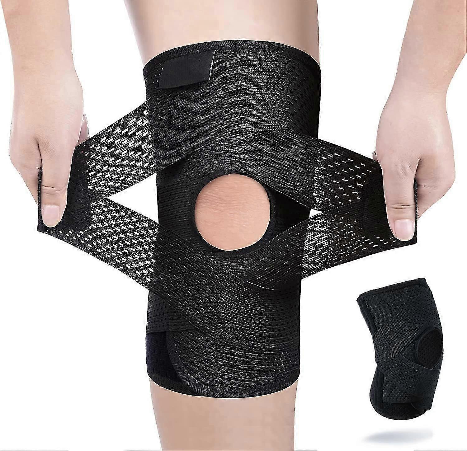 unique Knee Brace for Knee Pain, Compression Knee Support with Side Stabilizers for