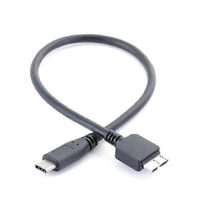 0.35m type-c to micro 3.0 data MacBook mobile phone connection mobile hard disk cable,5pack