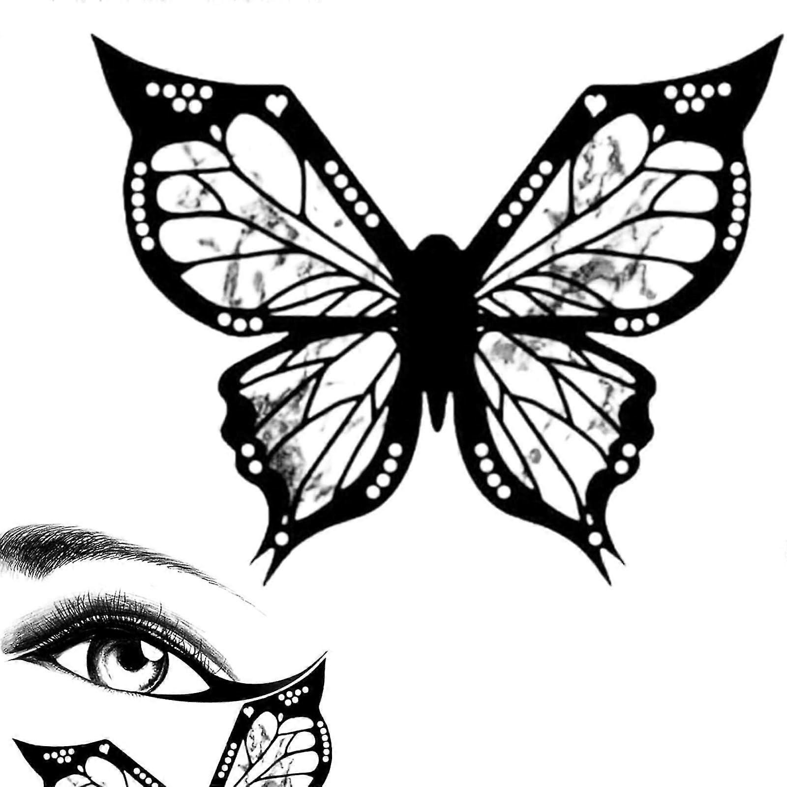 Papillon Eyeliner Stencil Eyeliner, Eyeliner Stencils compatible Beginners Smoky Makeup Tool Set -GSL