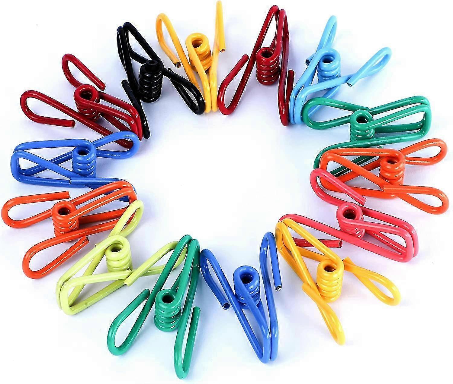 30 Pack Assorted Chip Bag Clip Utility - Coated Color Sealer, Color Random