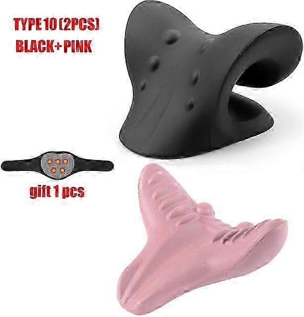 Neck And Shoulder Relaxer Cervical Traction Device For TMJ Pain Relief And Cervical Spine Alignment Chiropractic Pillow Stretche