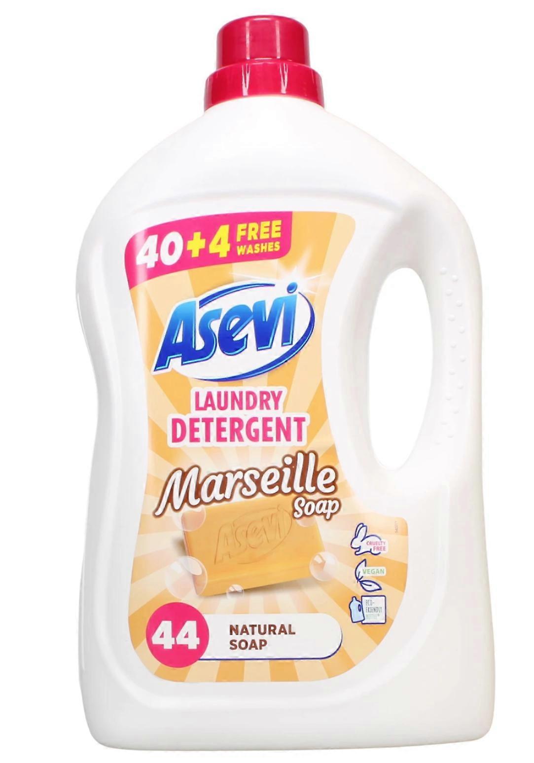 Asevi Vegan Friendly Marseille Natural Soap Laundry Detergent - 44 Washes