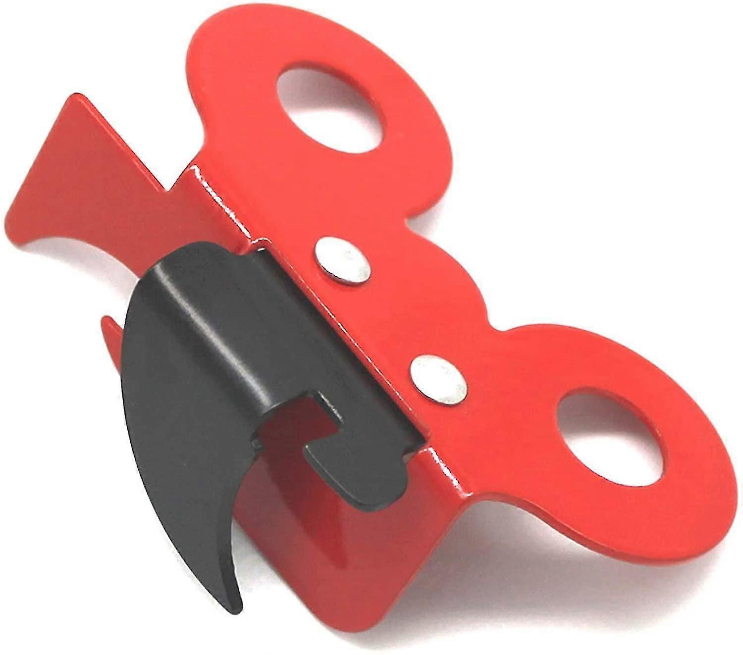 Abrelatas manual, abrelatas, abrelatas 2 en 1, abrelatas manual, abrelatas mariposa, acero inoxidable, rojo