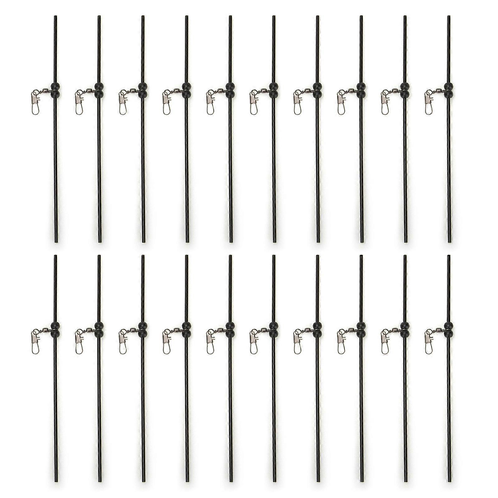 20pcs Fishing Balance Connector with Double Positioning Bead Fishing Swivels Improve Accuracy and Depth Control 20cm