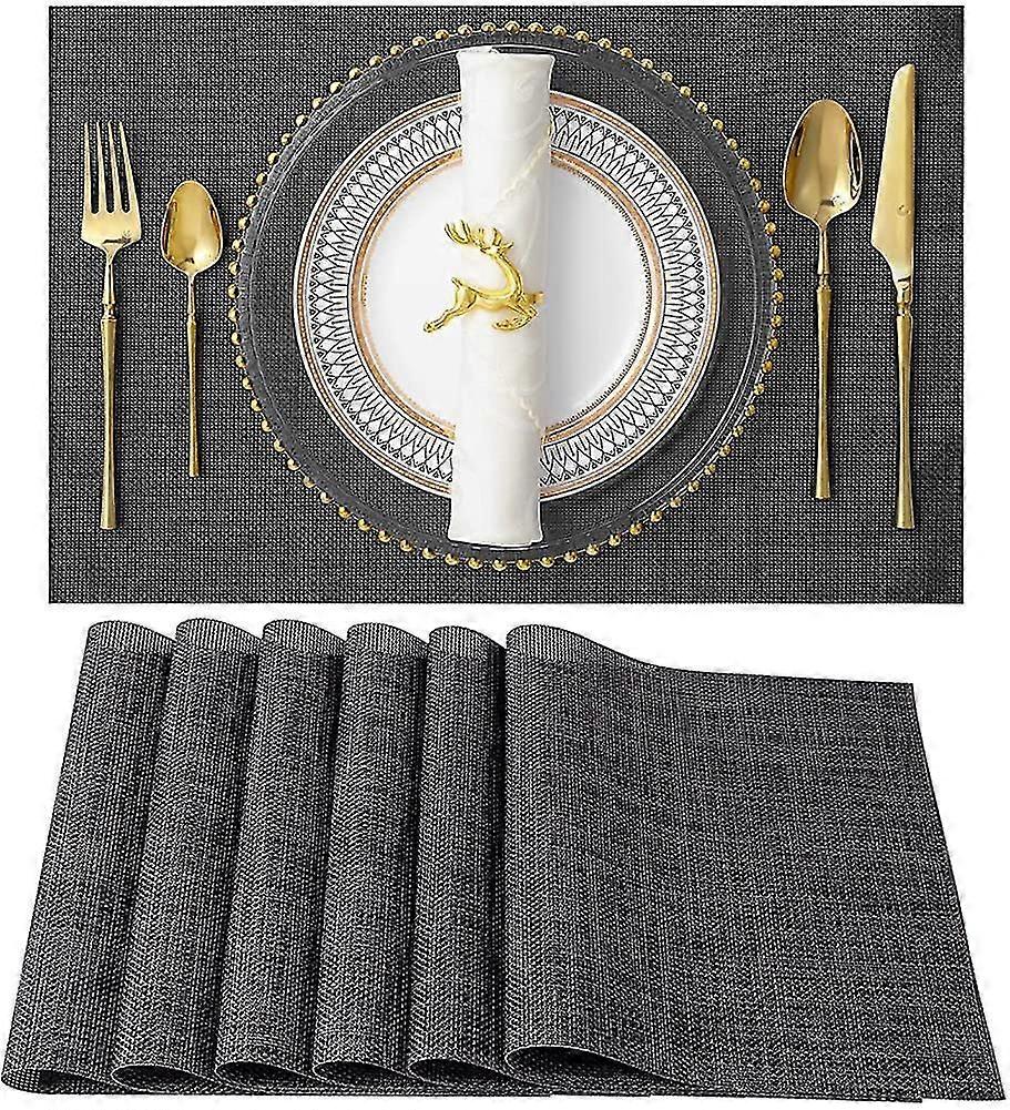 Tischsets, 8er-Set, hitzebeständig, schmutzabweisend, rutschfest