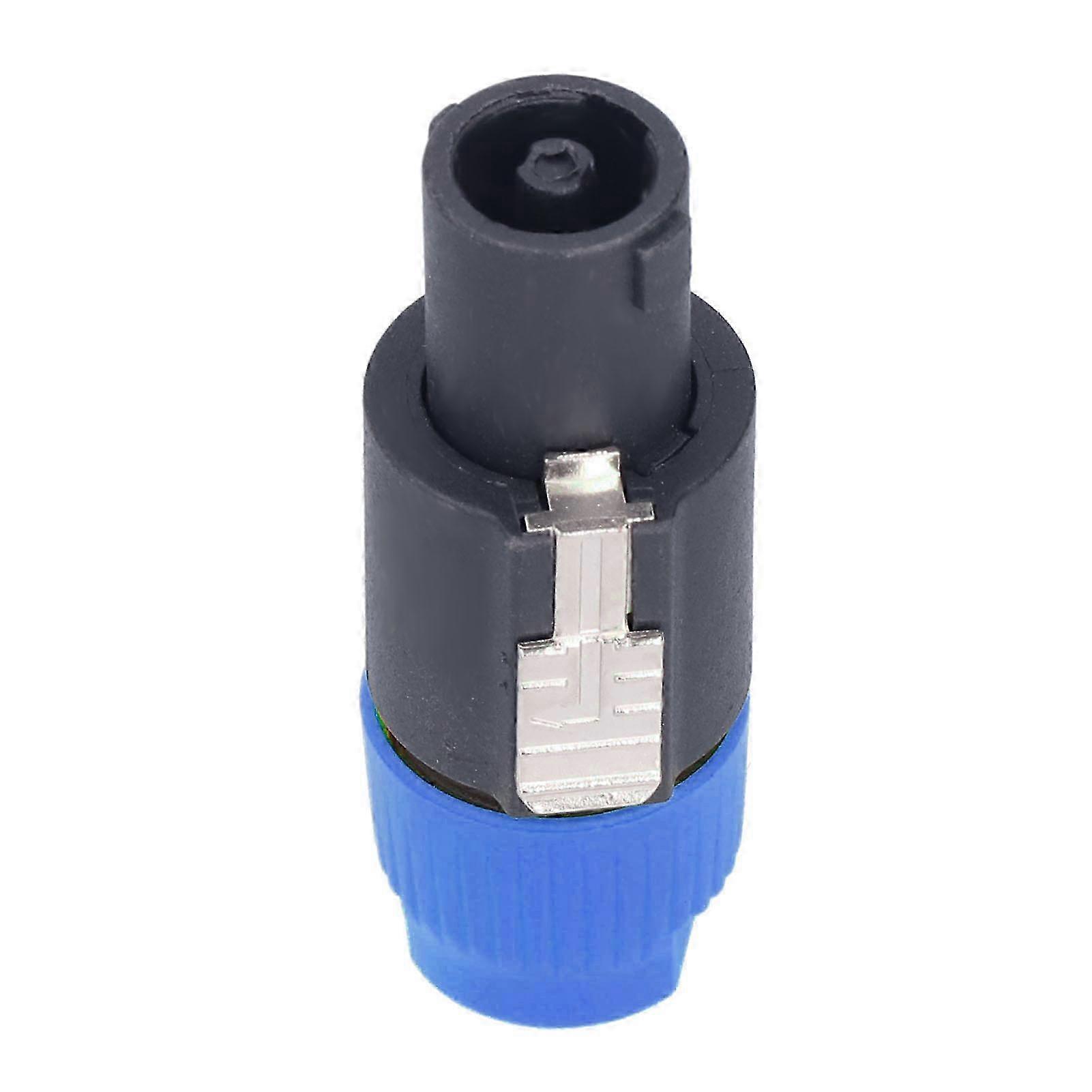 4Pcs 4 Pole Speaker Plug Twist Lock o Power Amplifier Cable Connector CNL4FC(Blue )