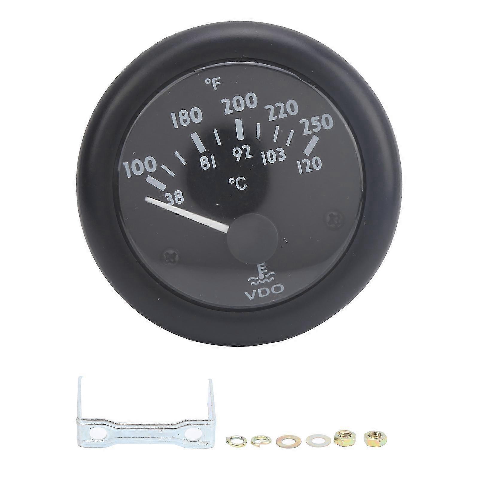 52mm Water Temperature Meter Electromagnetic Pointer Generator Set Engine Thermometer VDOWT(DC12V )