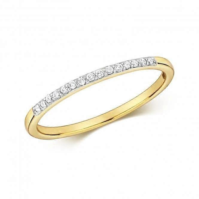 Diamond Jewellery 9ct Yellow Gold Diamond Eternity Ring RD804