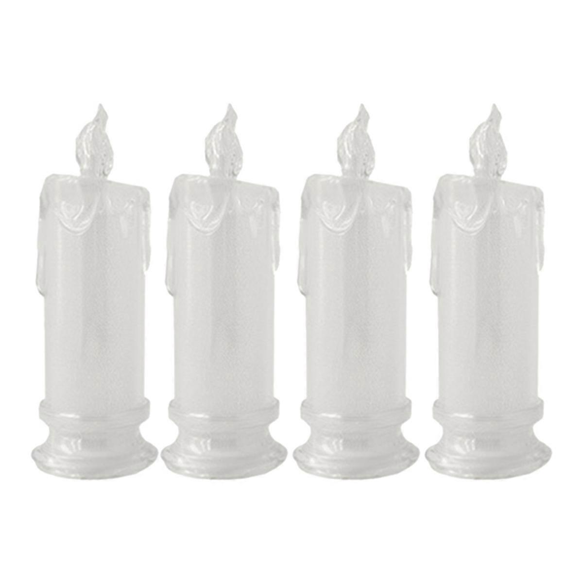 4PCS LED Flameless Candles ,LED Clearance Pillar Candles