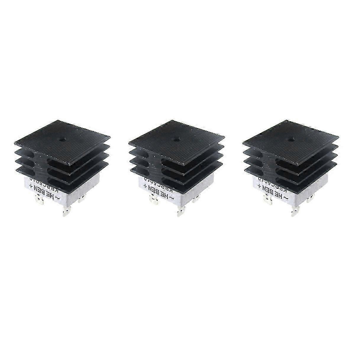 3X 50A 1000V Metal Case Bridge Rectifier with Heatsink