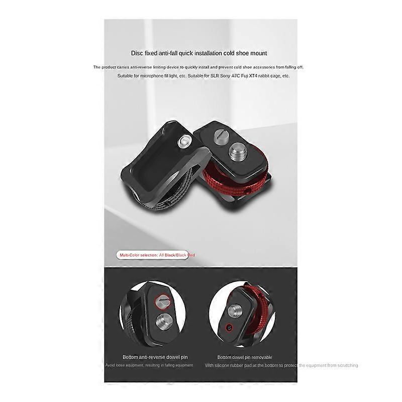 Hot Shoe Adapter 1/4 Screw Safety 360 Rotatable ,Type A