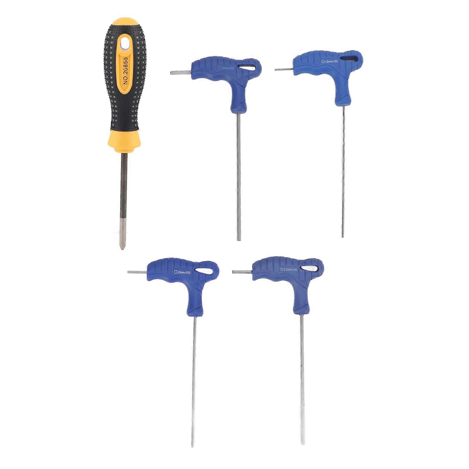 5Pcs Sewing Machine Screwdriver Hex Wrench Set Compact Size High Hardness Sewing Machine Repair Tools for FHSM 505A/508