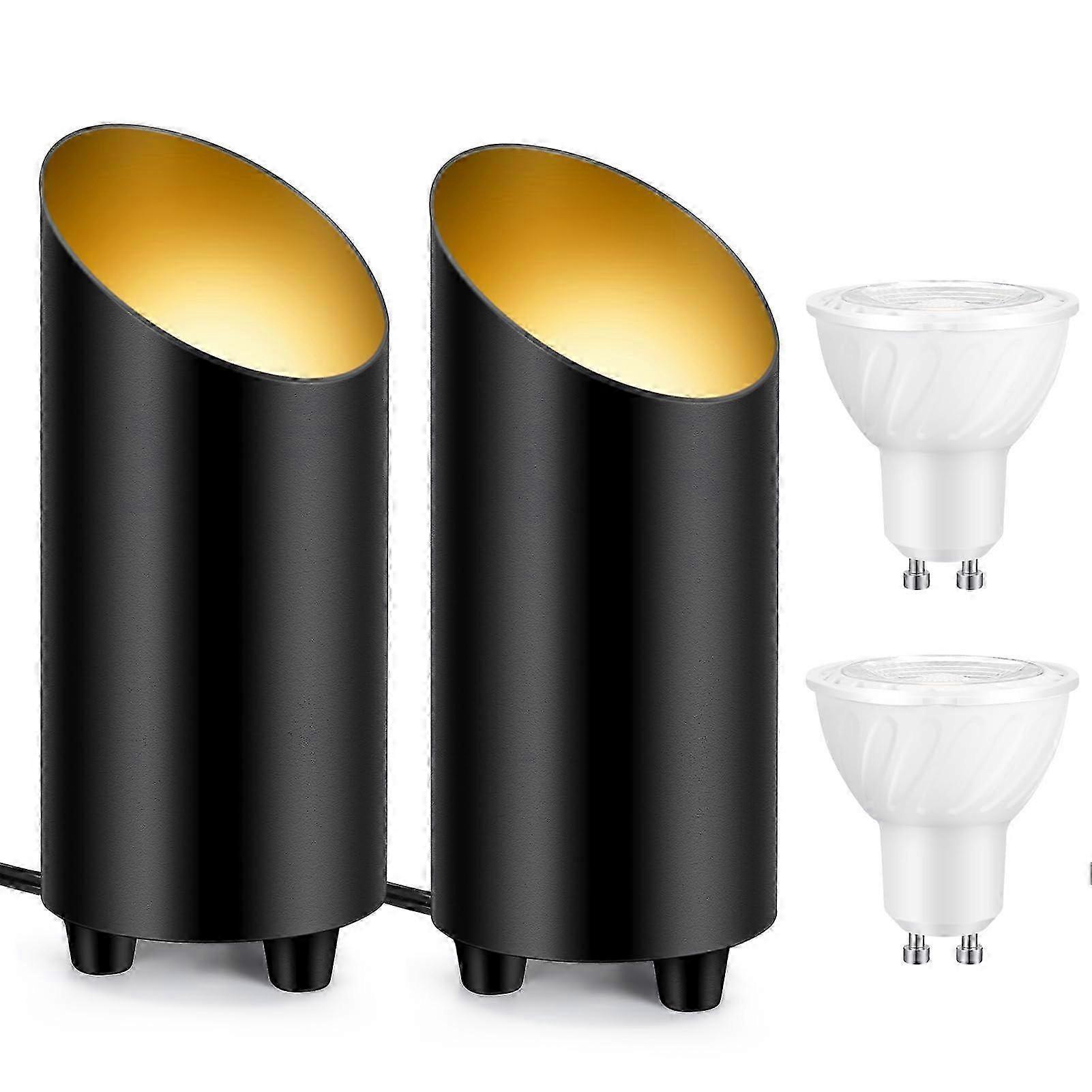 2-Pack GU10 Indoor Uplighting with Foot Switch