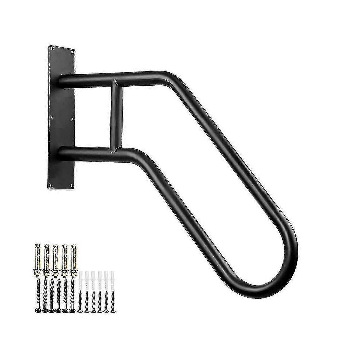 Secure Pipe Stair Handrails Staircase Handrails Iron For Wall Mount Stairs Indoors And Outdoor Blac The Best One