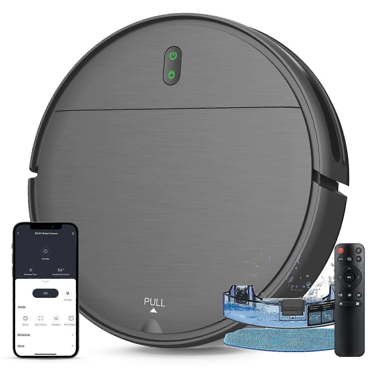 Robot Vacuum and Mop Combo for Hard Floors, Pet Hair, Self-Charging, Wi-Fi Compatible, Robot Cleaner 2023 Model