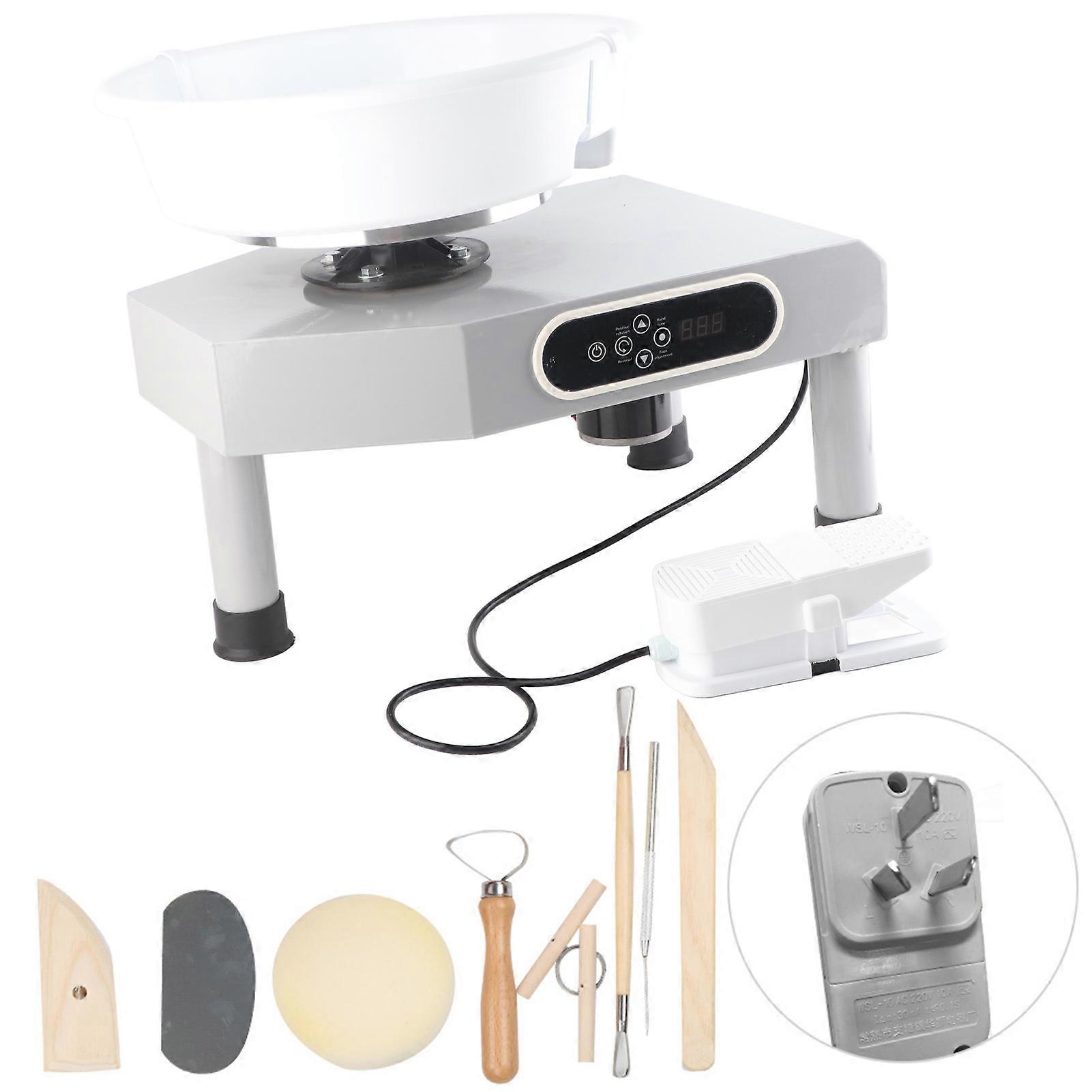 Ceramic Machine LCD Display Pottery Wheel Children Kids DIY Pottery Tools250W AU Plug 220V