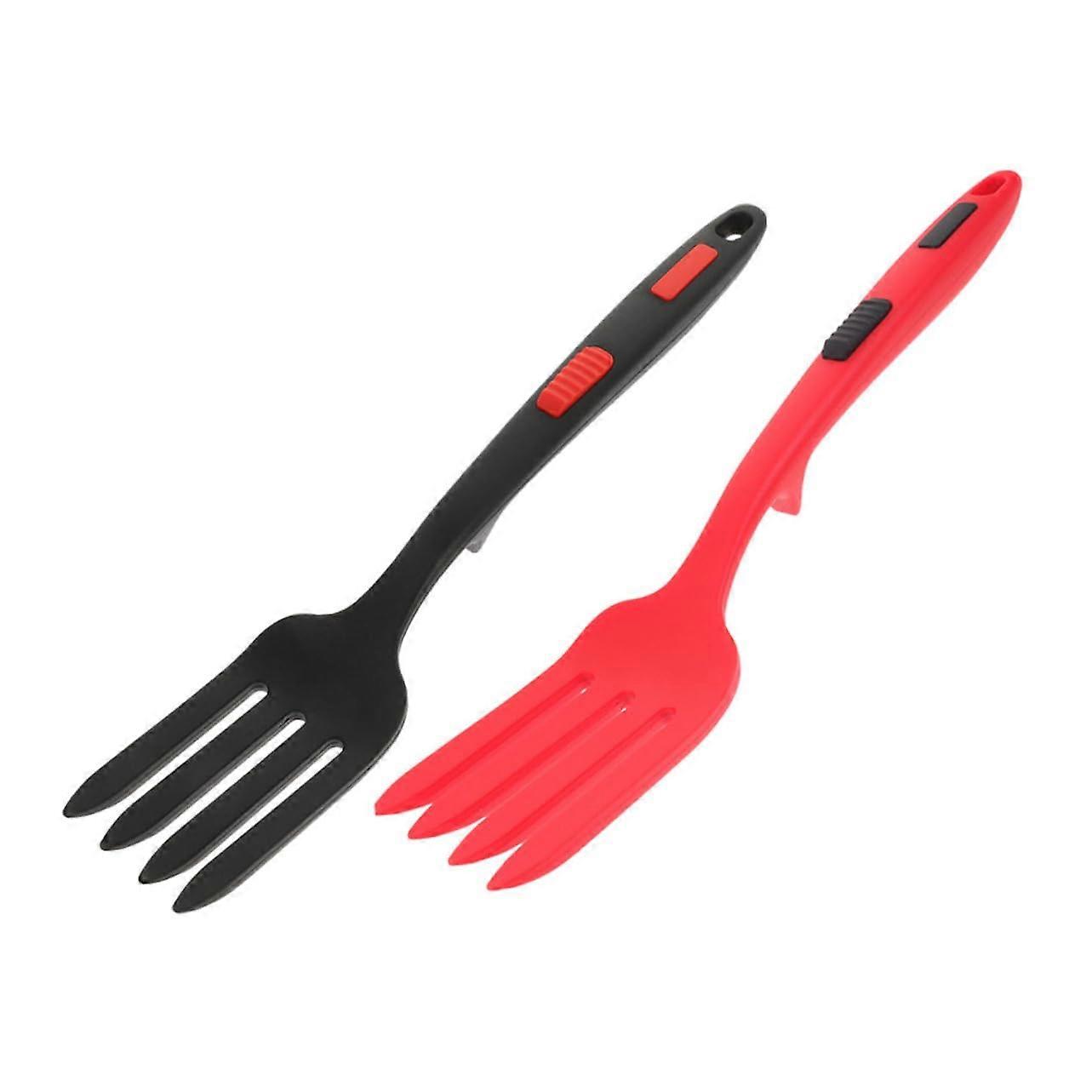 2 pcs Spaghetti Fork Bendable Ergonomic Convenient for Appetizers Noodle
