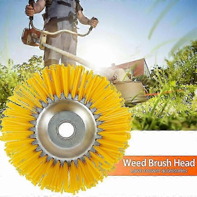 200x25mm Lawn Mower Nylon Weeding Brush Weeding Wheel