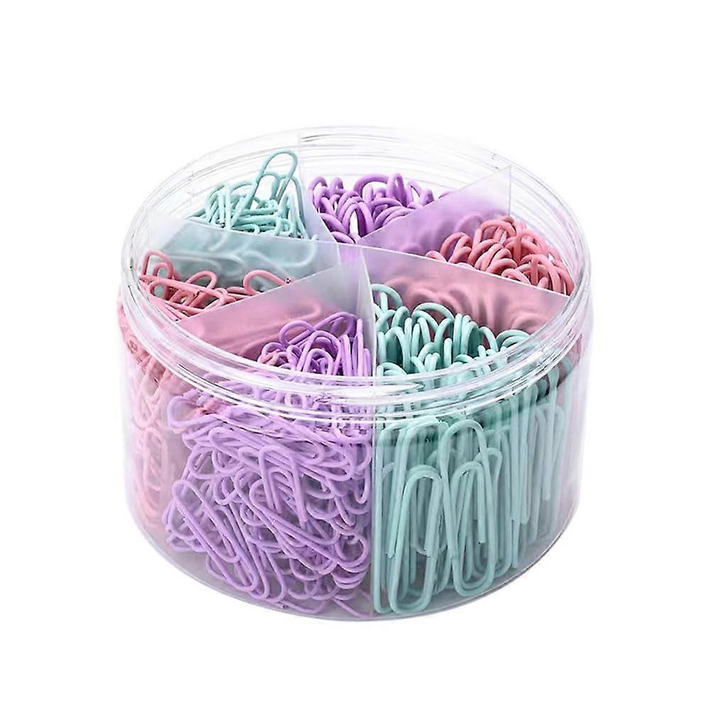 Macaron Colored Paper Clips, Medium Size 1.1 Inch (28mm), 600 Count Office Supplies for Organization and Project Management