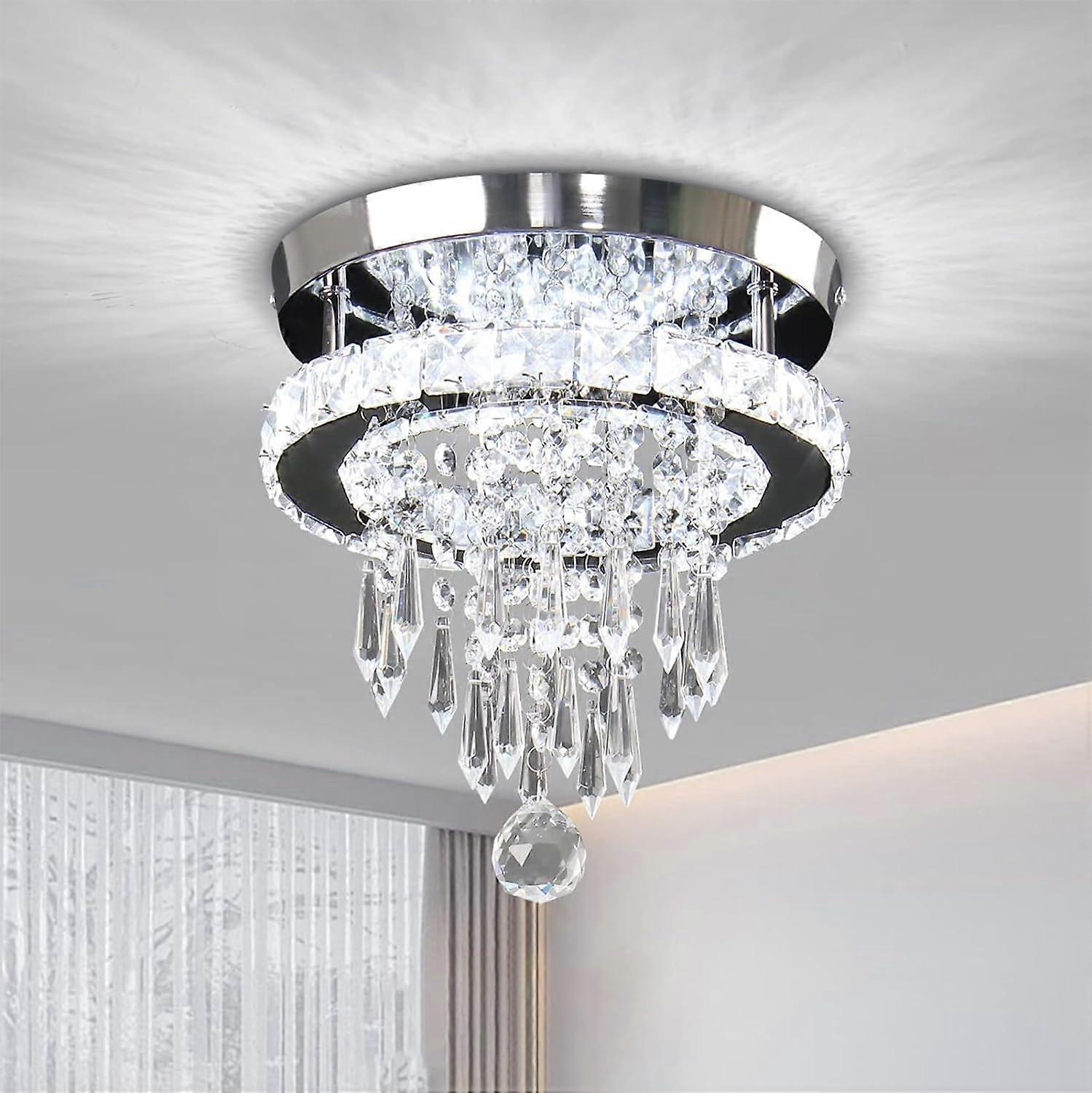Modern Small Cabinet Chandelier LED Ceiling Light Stainless Steel Assembly with Adjustable Brightness and Contemporary Style