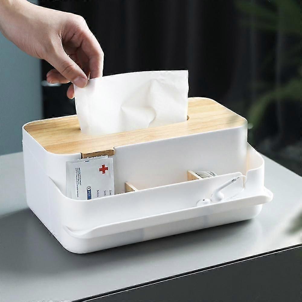 Facial tissue holders tissue box