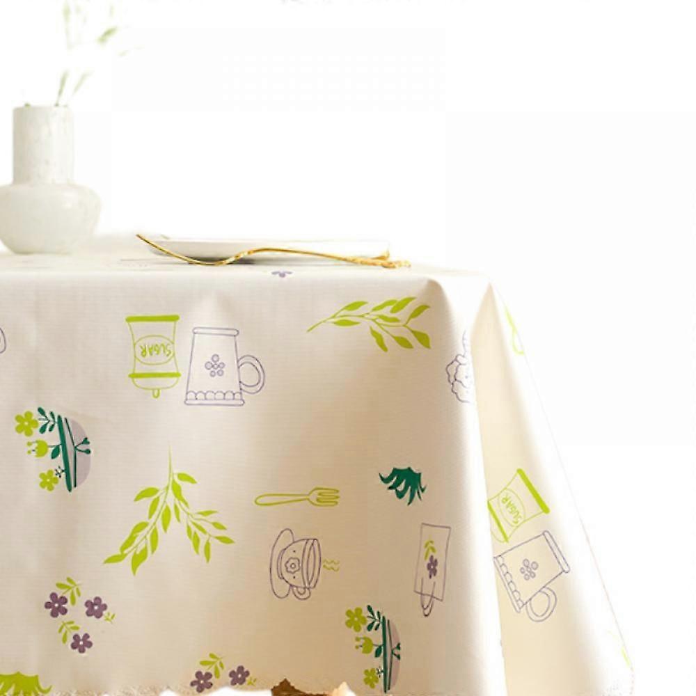 Tablecloth,Waterproof PVCTablecloth Oil Proof Spill Proof Table Cloth, Wipe Clean Table Cover for Dining Table, Buffet Parties and Camping(55inches)