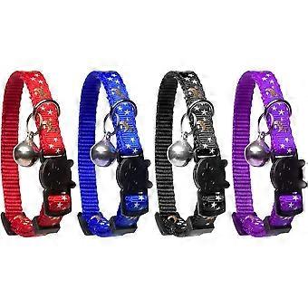 3 Pack Cat Collar Breakaway Kitten Collar With Bell  Adjustable