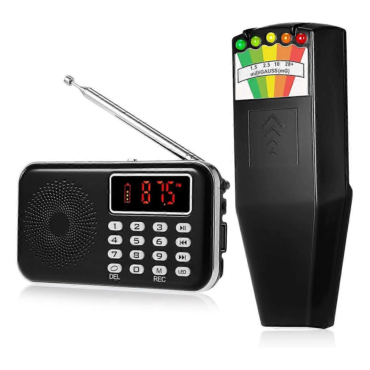 2pcs Equipment Kit Include LED EMF Meter Magnetic Field and Device