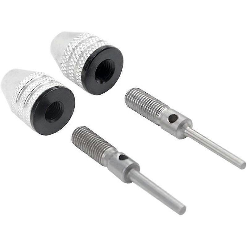 4PCS Drill Chuck Quick Change Adapter Mini 3-Jaw Drill Chuck Screwdriver Adapter Electric Drill Conv