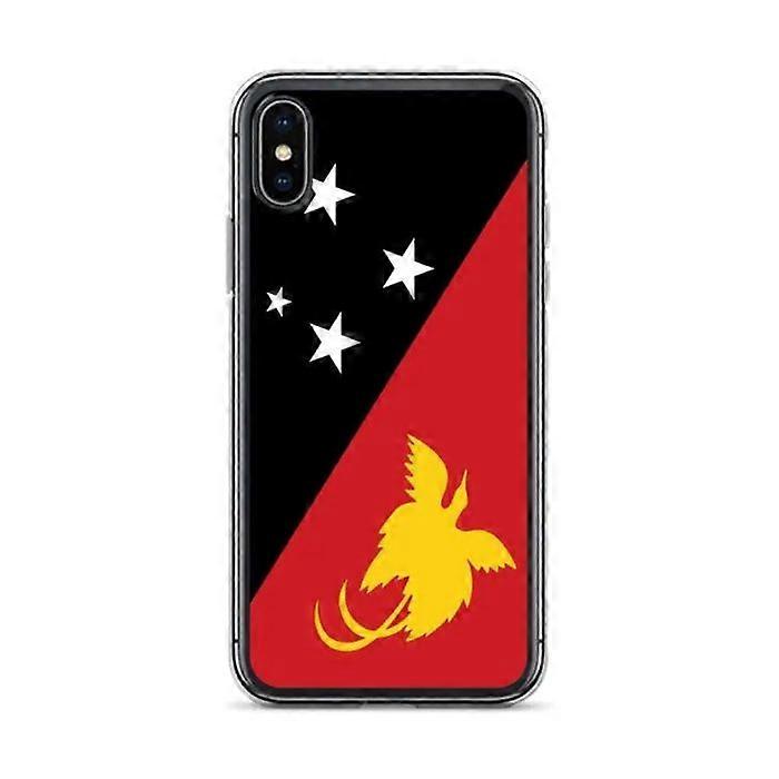 Phone case - PIXELFORMA - Papua New Guinea Flag - Compatible with iPhone X - Flexible - Durable