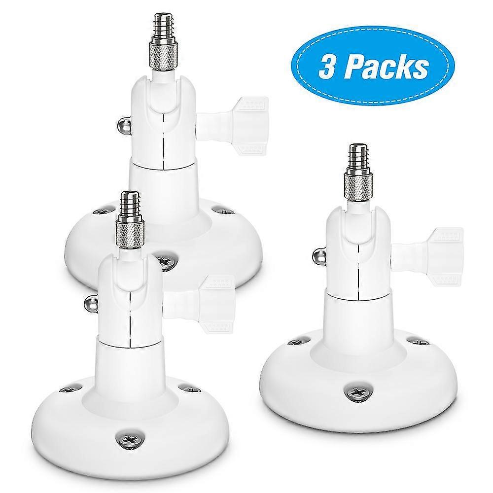 3 Pack Adjustable Wall Mount Home Camera Mounting Bracket