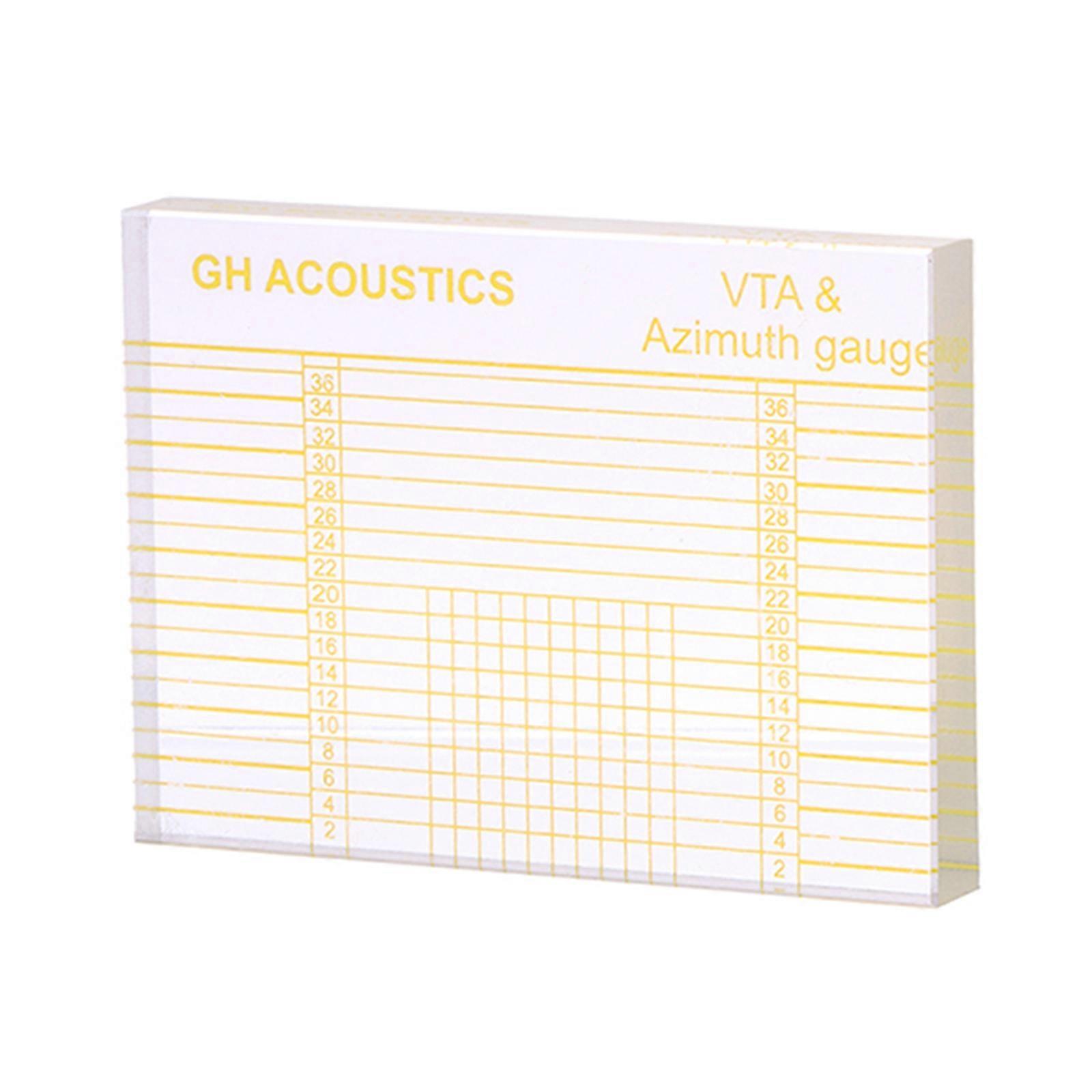 VTA Azimuth Ruler Lightweight for LP Vinyl Record Player Tonearm Cartridge Elevation Alignment Ruler Headshell Block Acr