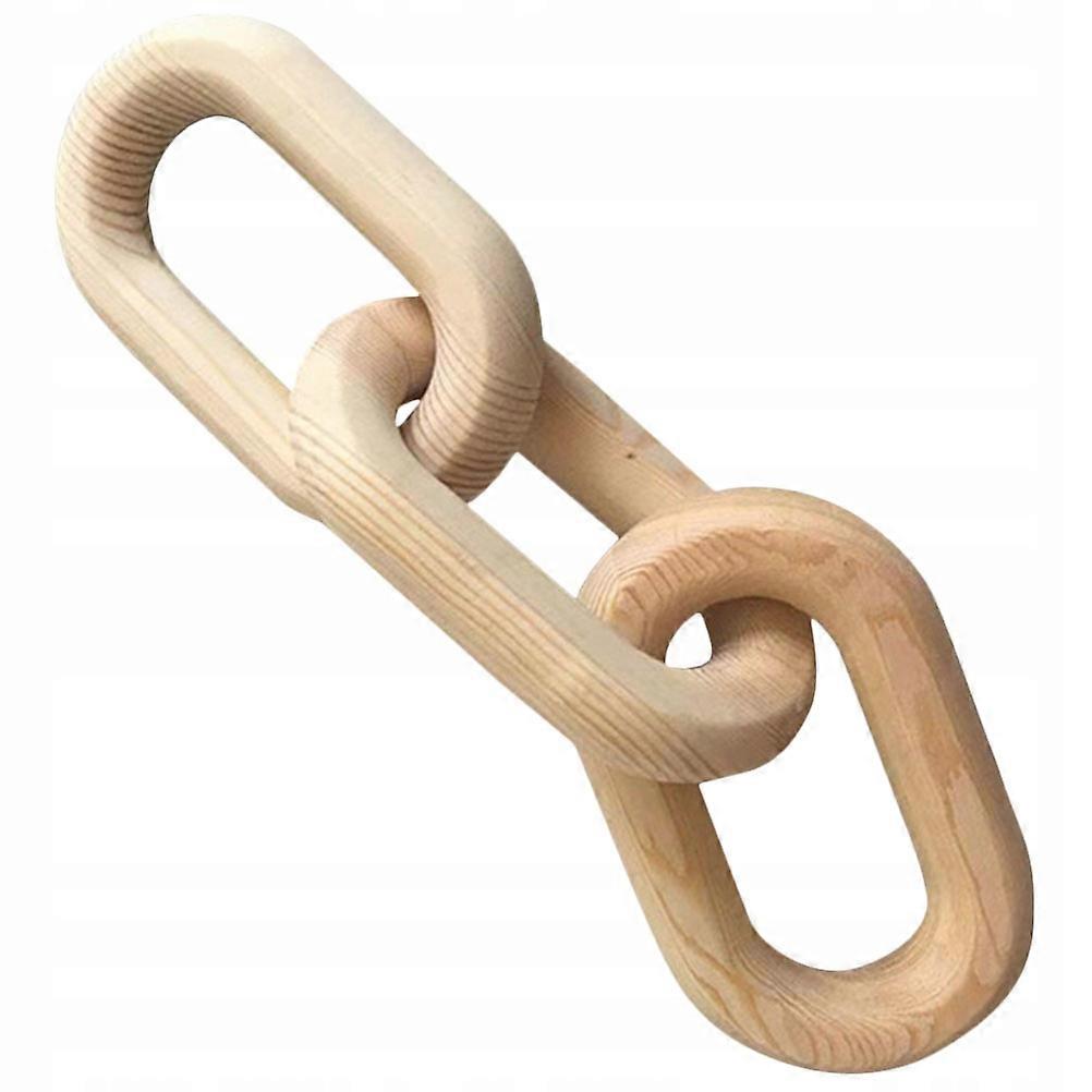 Decorative Wood Chain Link Decor Rustic Chain