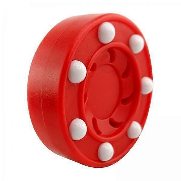4xDurable Roller Hockey Puck Puck Trénink Vysoce výkonný Slider Red