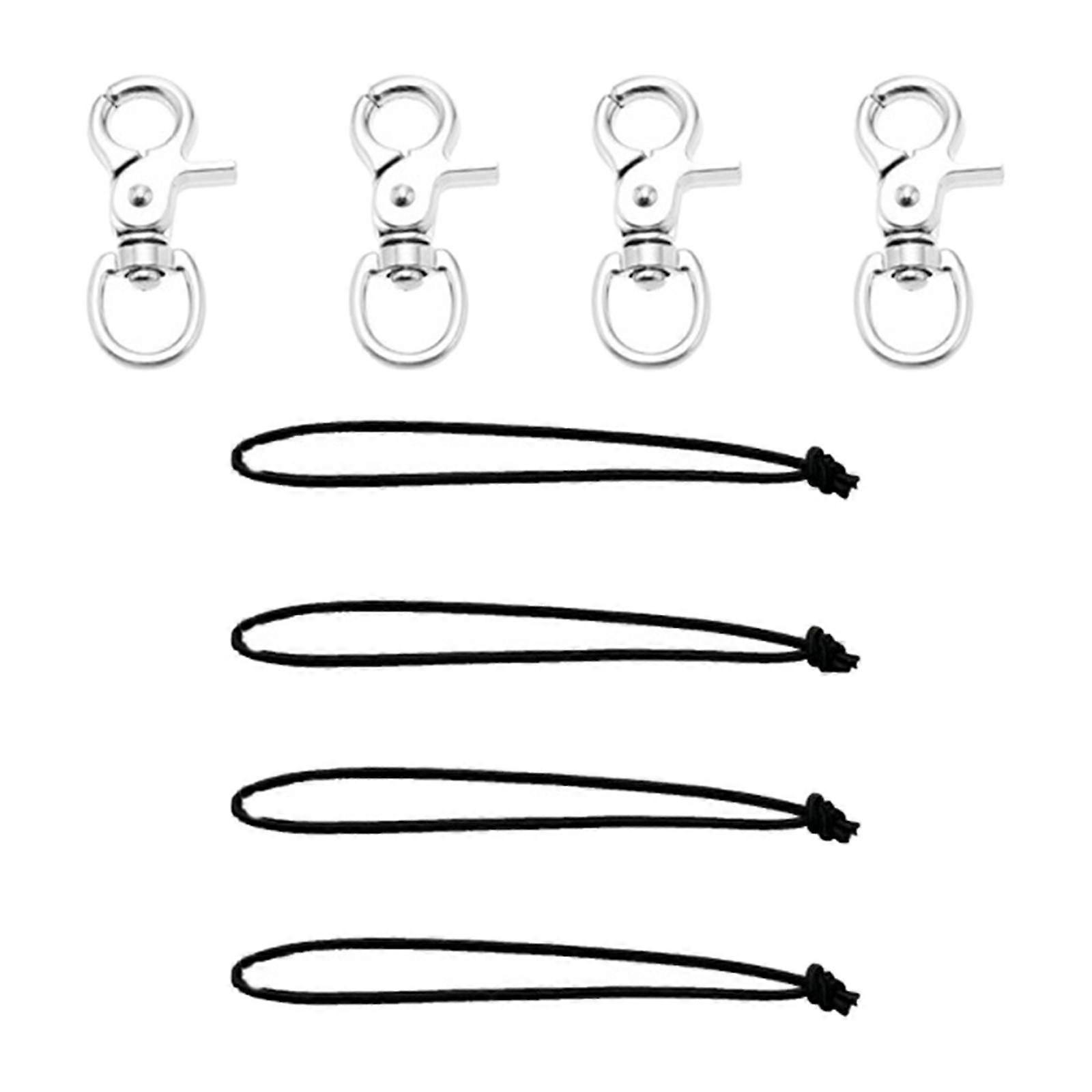 4 Pieces Skiing Snowboard Leash Cord Tents with Clip Sailing Beginners