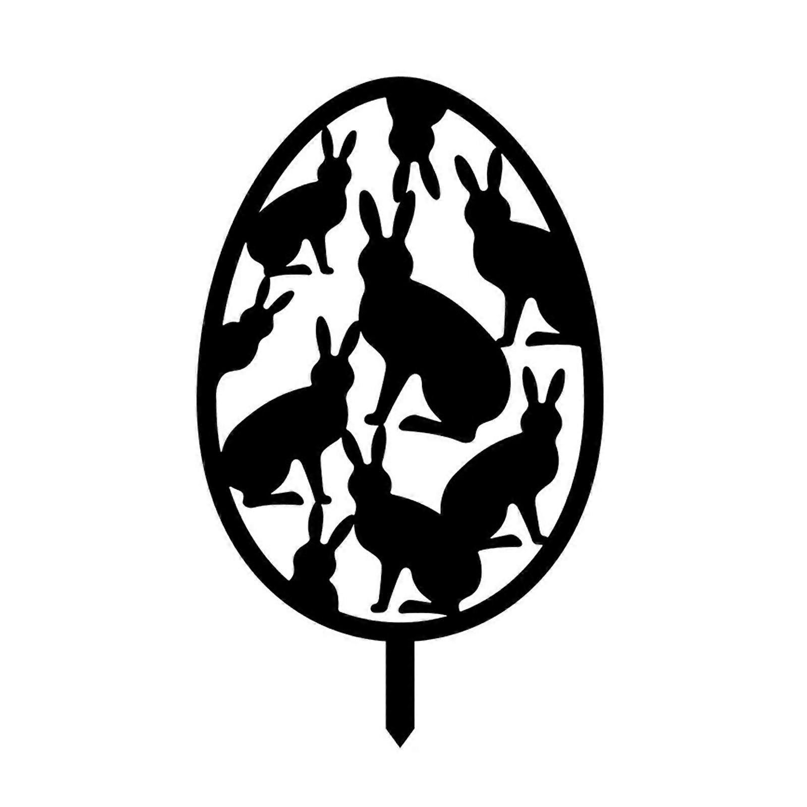 イースターバニーエッグガーデンステークアクリル装飾サインパーティーデコレーション用品休日新年誕生日パーティー