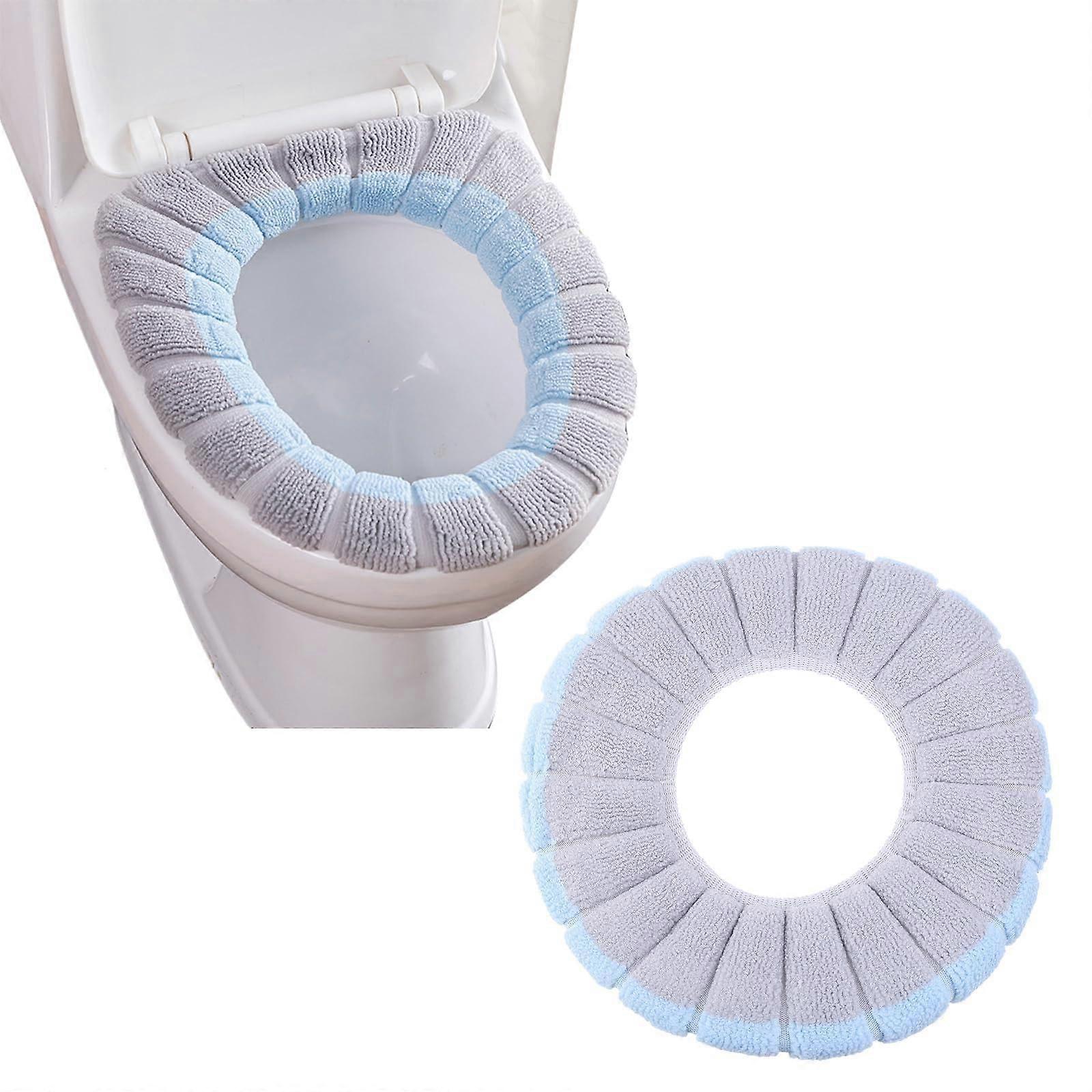 Warm Soft Washable Toilet Seat Mat Set Universal Fit For Standard Toilets, Home Decoration, Toilet Lid Accessories
