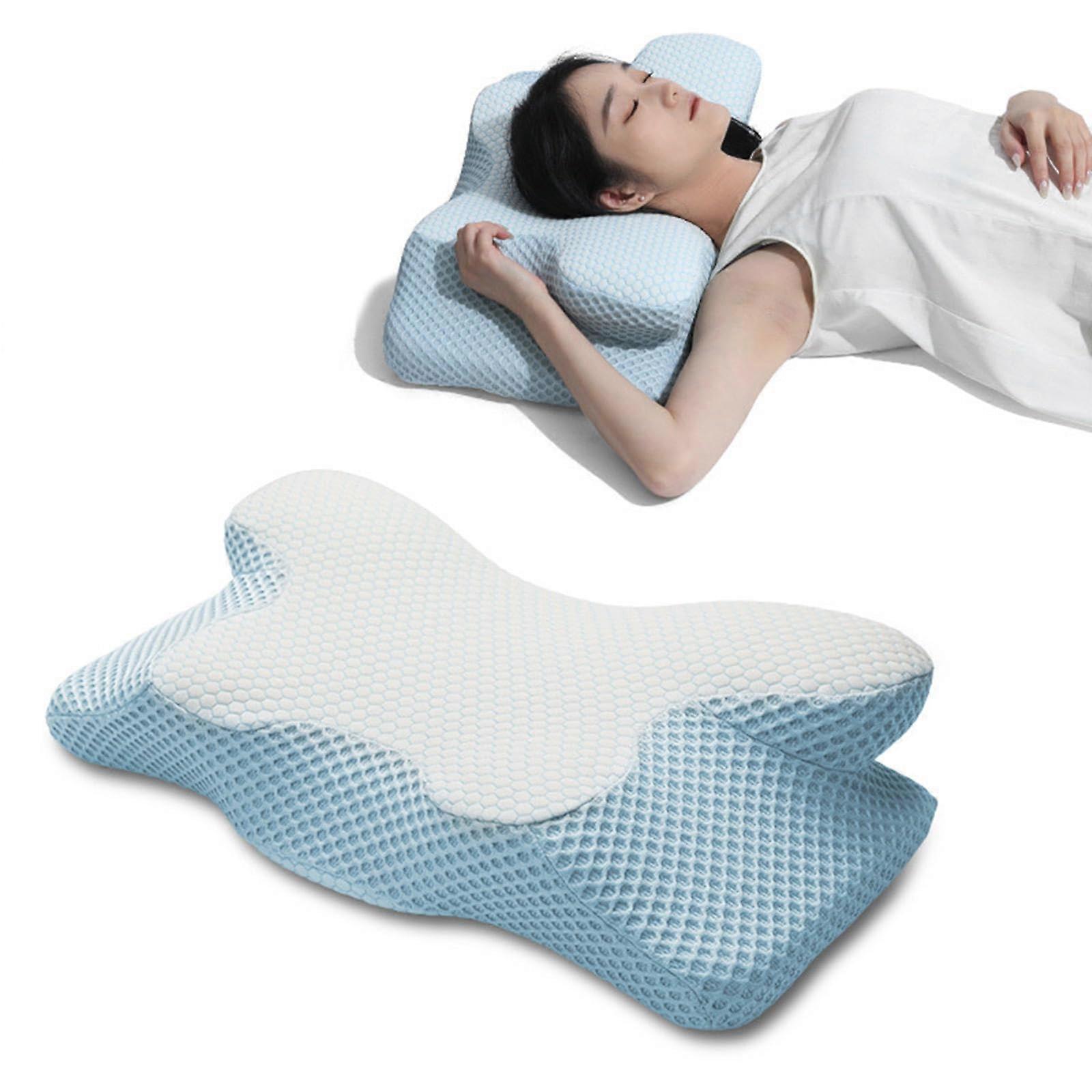 Ergonomic Support Neck Pillow for Neck Pain Relief, Memory Foam Bed Pillow for Side, Back & Stomach Sleepers, Set of 3