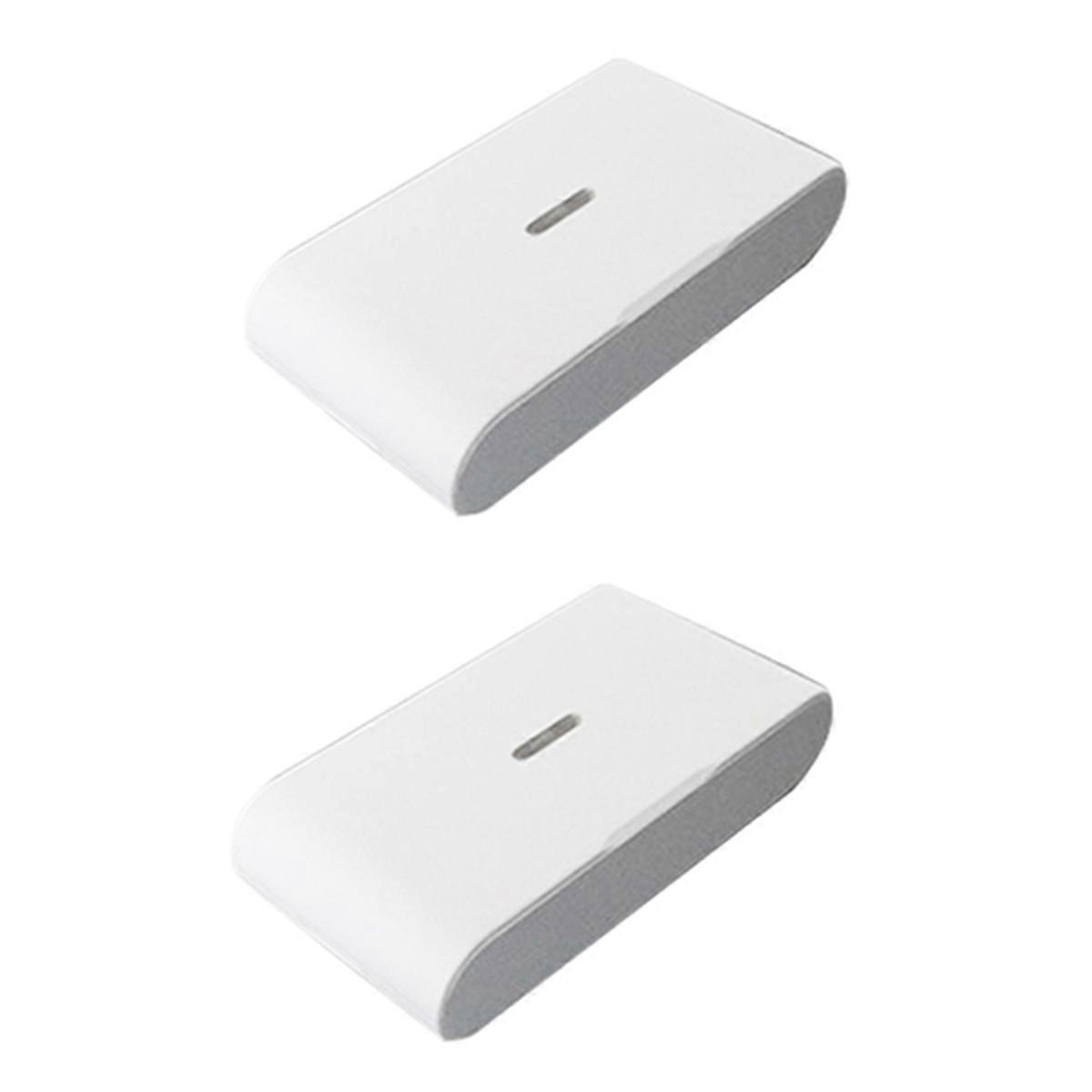 2pcs 433MHz Wireless Vibration Glass Break Detector, Adjustable Sensitivity, Compatible with Alarm