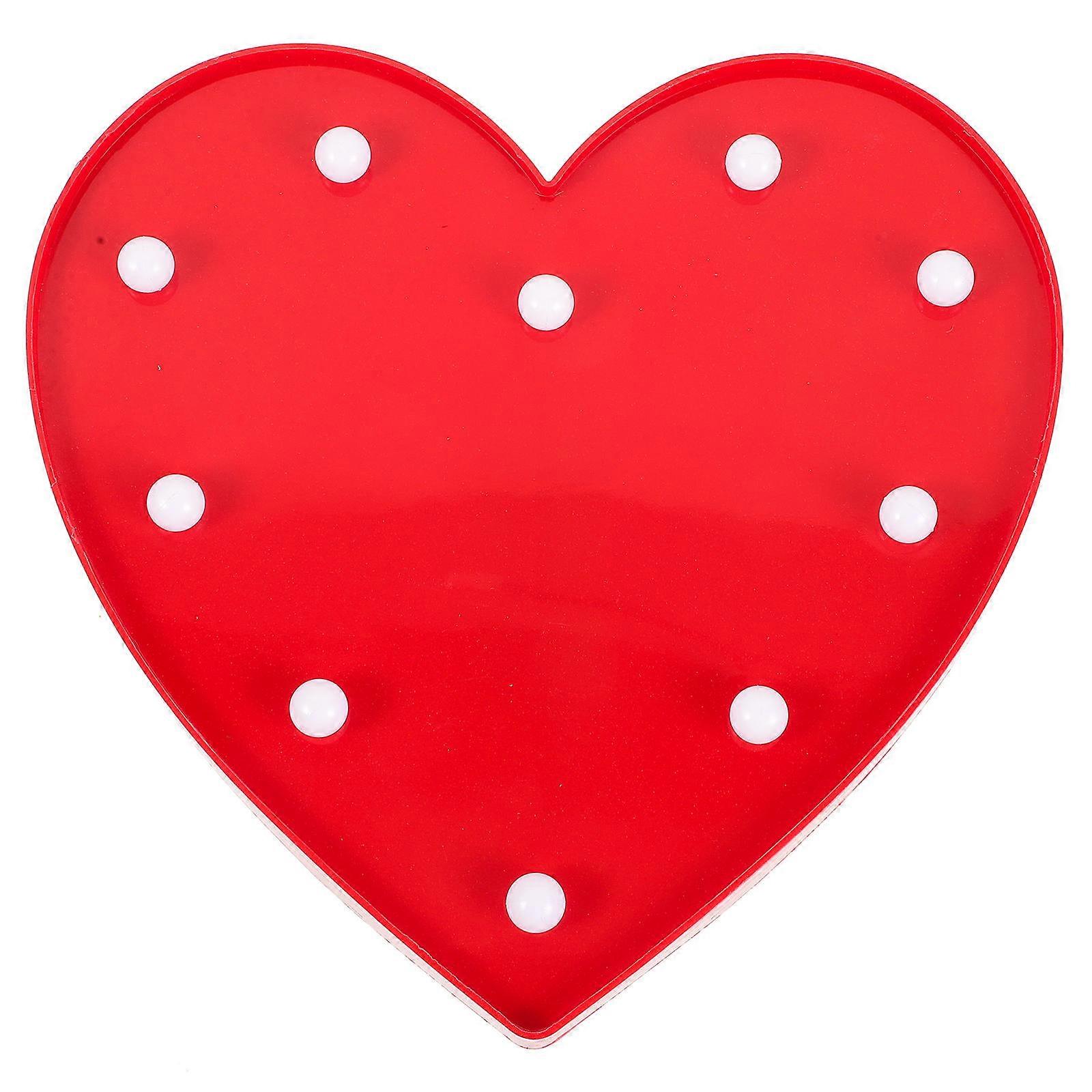 Heart Night Light, Durable for Indoor and Balcony Use