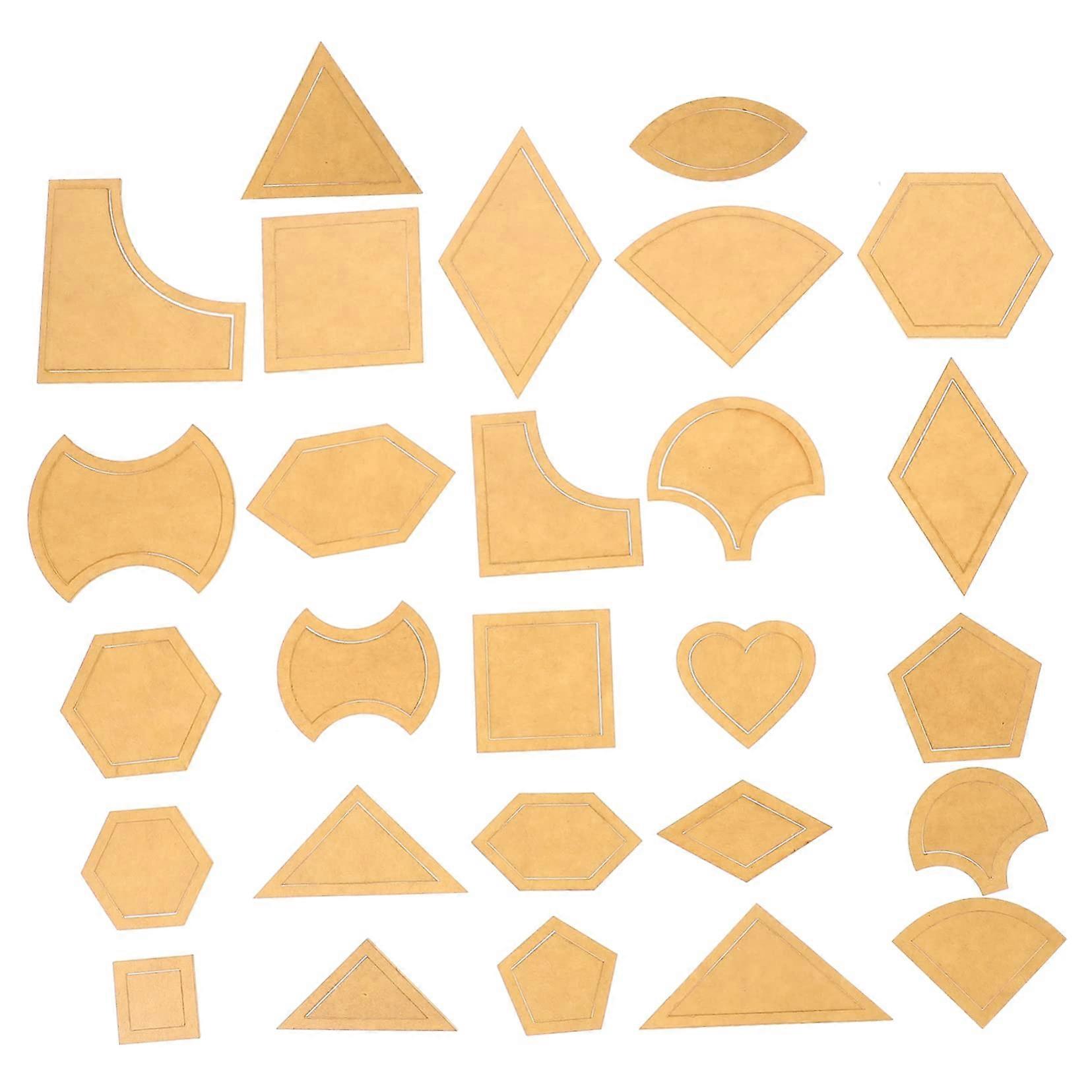 Patchwork quilt tool set 27piece acrylic templates easytouse quilt shapes for sewing