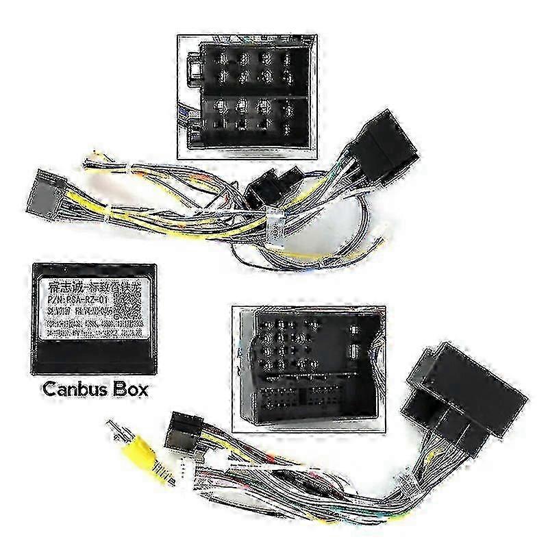 Power Cord for Peugeot 307 2004-2013 Dashboard Panel Frame Canbus Compatible Car Video Cable and Wires Set 2025