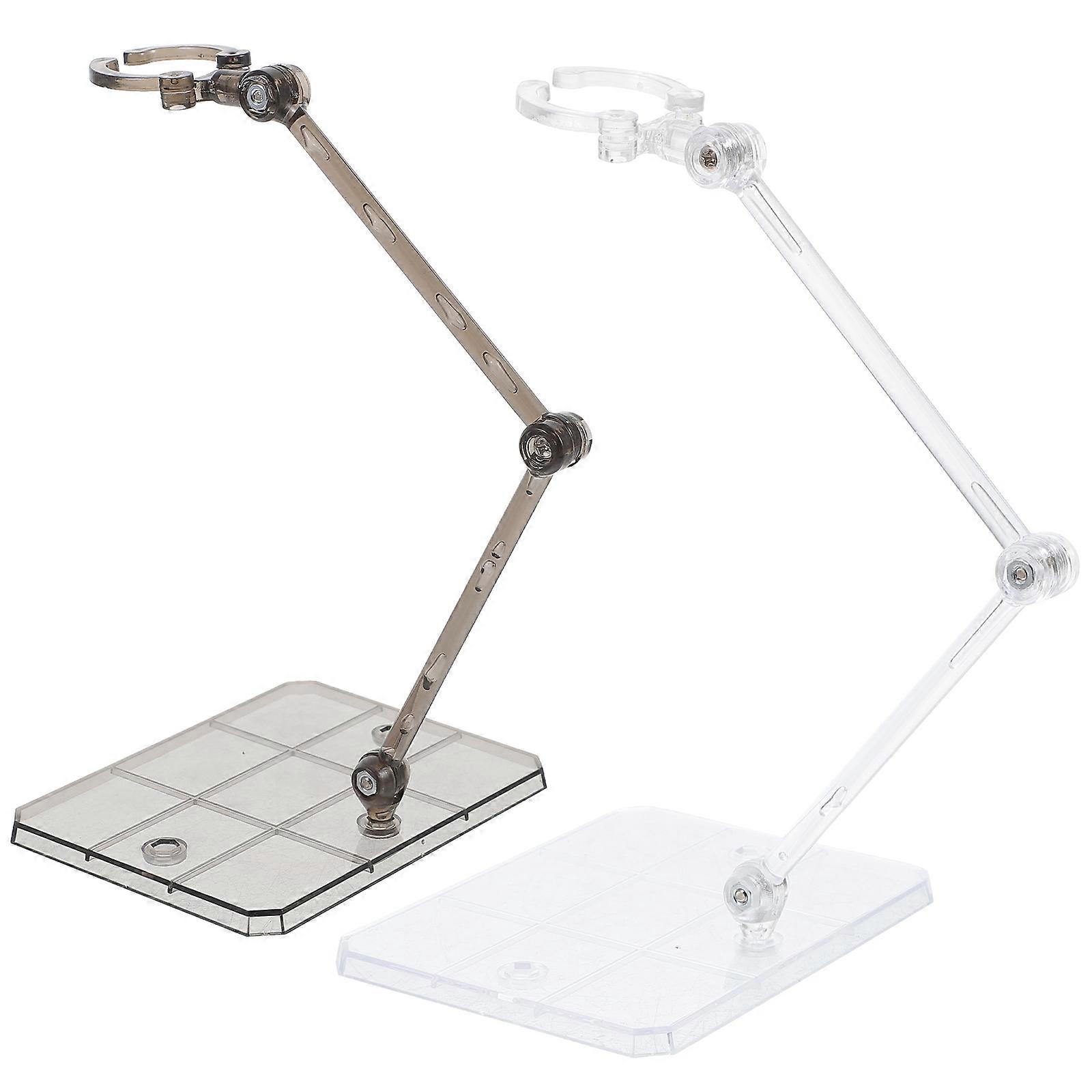 2Pcs Multi Purpose Action Figure Stands for Toy Doll Display Rack Model