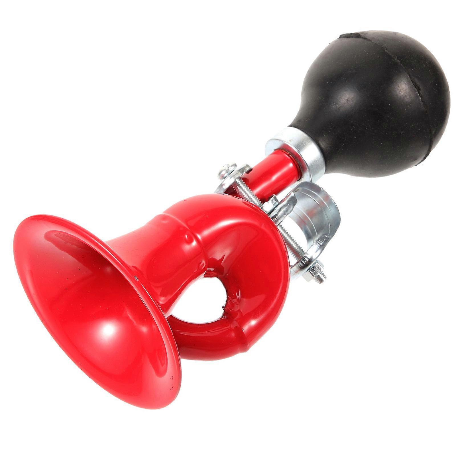 Portable Metal Air Horn with Rubber Bulb – Loud Bicycle, RV, and Recreational Vehicle Horn – Retro Squeeze Trumpet for Safety and Alerts