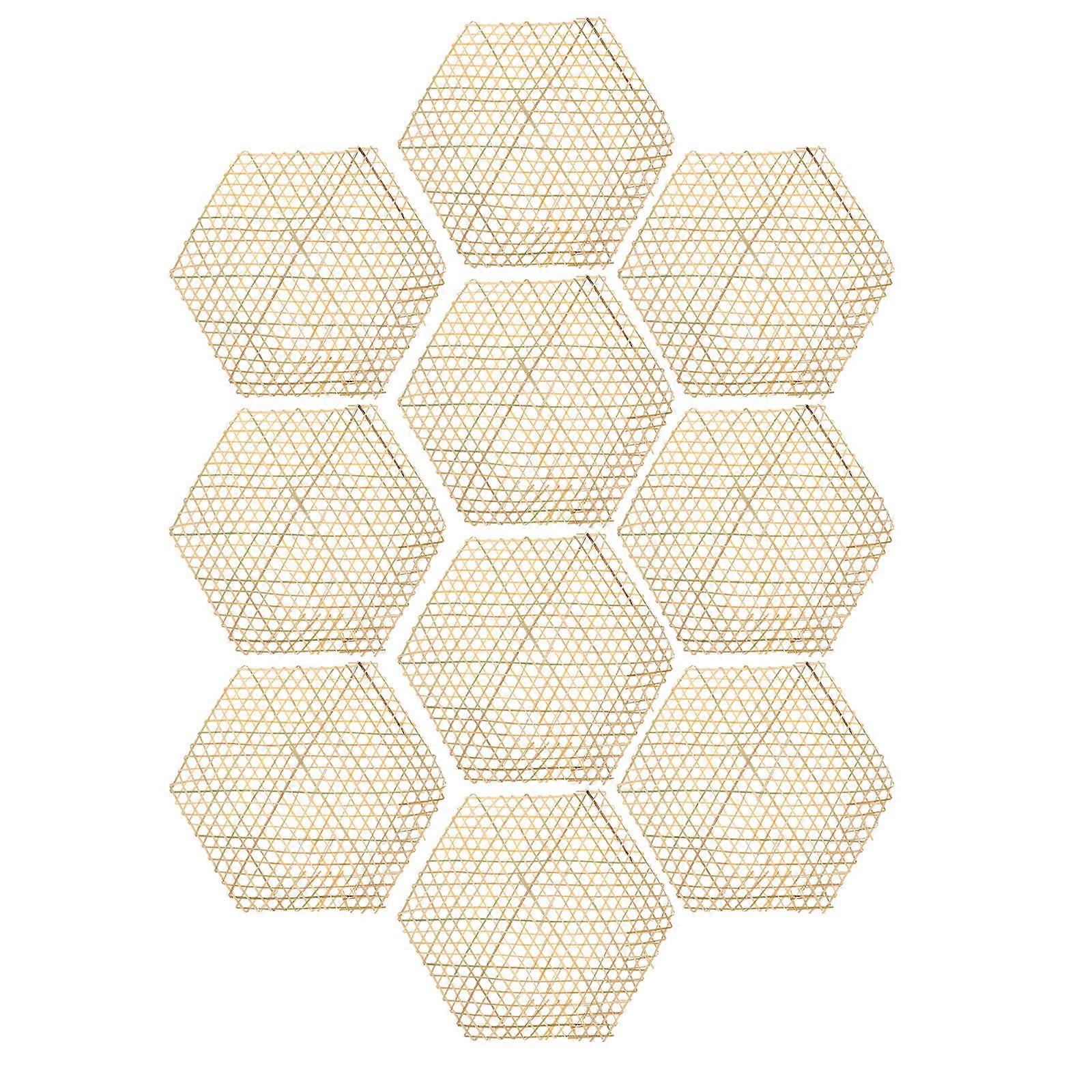 10pcs Handwork Bamboo Weaving Pendants Classical DIY Home Hanging Ornament