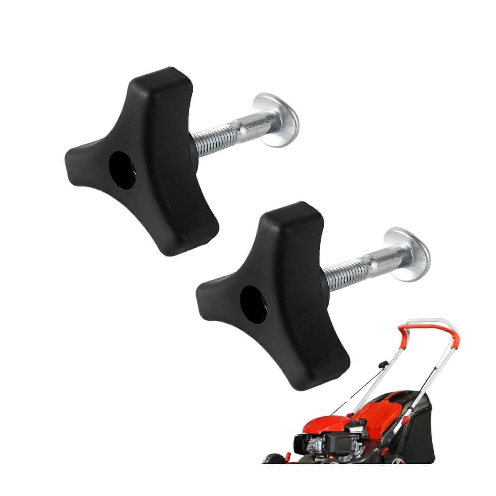 Lawnmower Handle Screw, Wing Nut Bolt, Triangle Knob Nut, Pack of 2