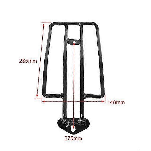 Motorcycle Black / Chrome Rear Solo Seat Luggage Rack Carrier Support Shelf Suitable for a Certain Brand Shadow Aero 750 2003 2004 and a Cer