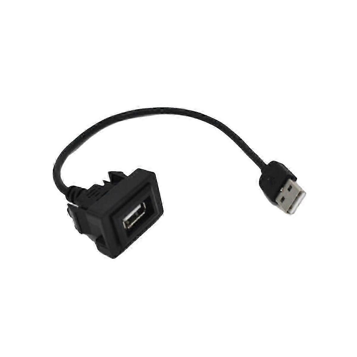 Usb Dashboard Port Panel Mount For Current Outlet Usb Socket 2.0 Port Panel Extension Cable Adapter