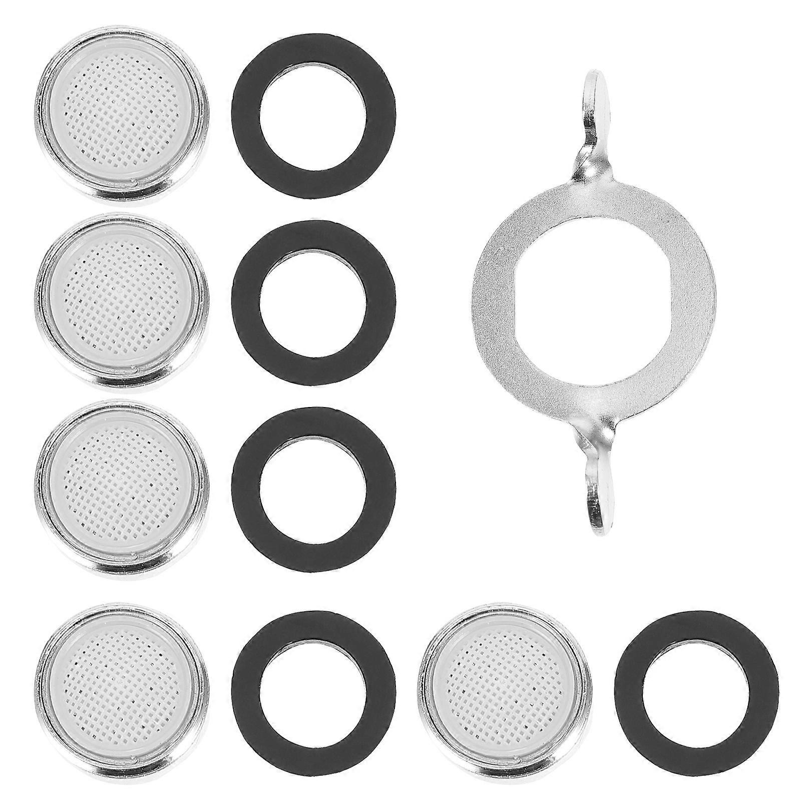 Faucet Aerator Set with Wrench – Durable Water Saving Sink Aerator for Kitchen & Bathroom Use