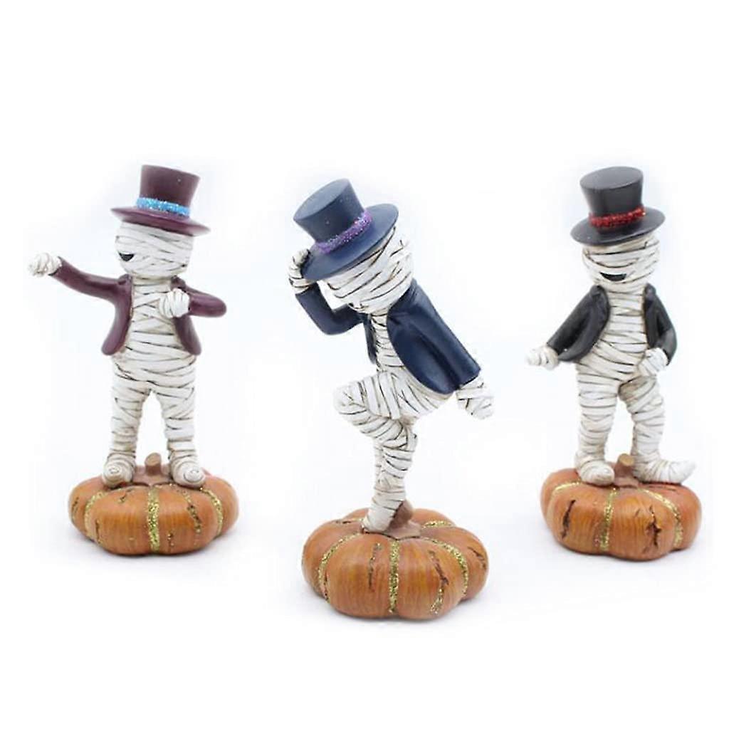 1 Set Resin Dancing Halloween Decorations Figures Statues Ornaments Party Gifts Ref: 2479